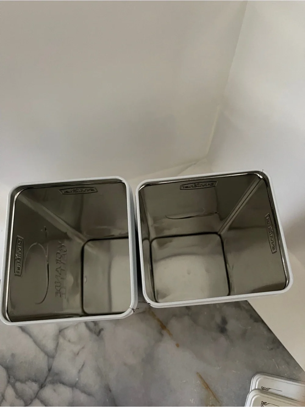 2 LA Grande Galette French Butter Cookie Tin Cans Collectible, Storage, Display